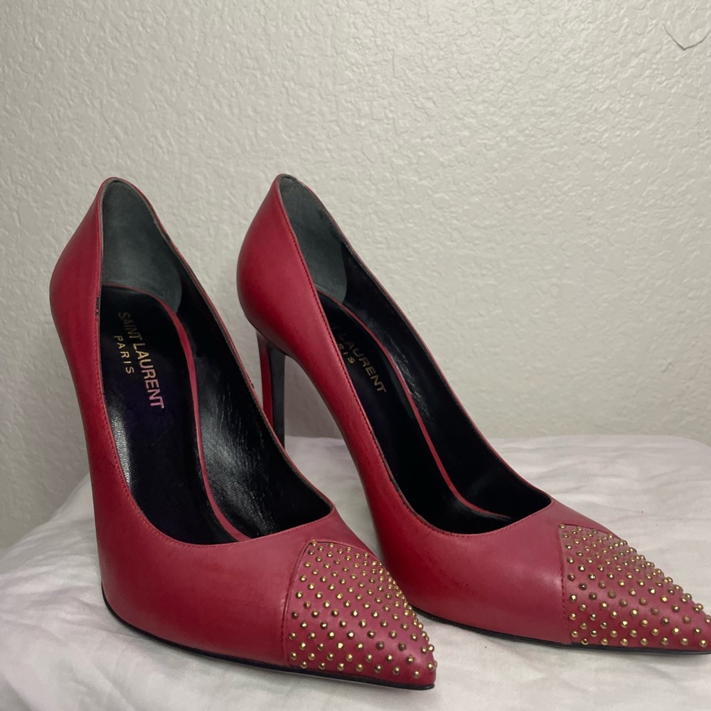 size 37 Saint Laurent red heels